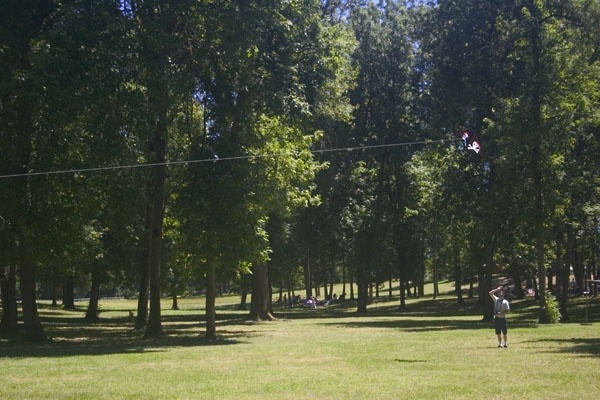 flying the pirate kite