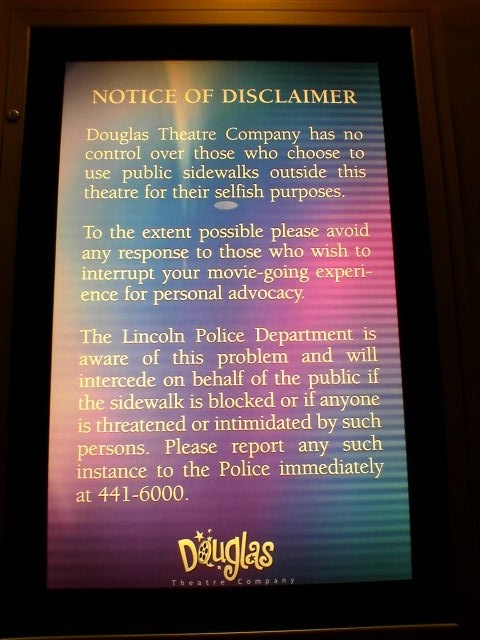 Notice of Disclaimer