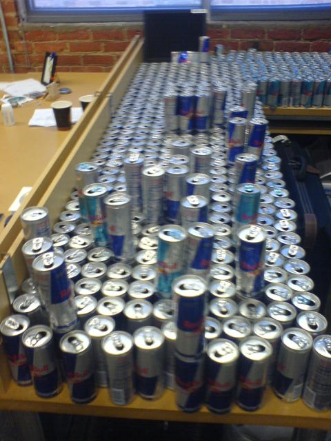 a whole lotta red bull